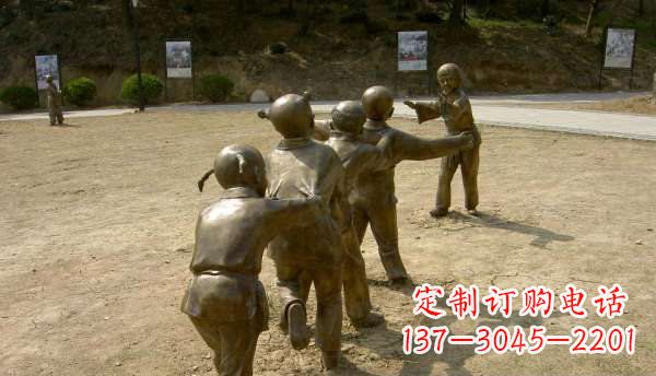 运城珍贵传统，中领雕塑老鹰抓小鸡铜雕