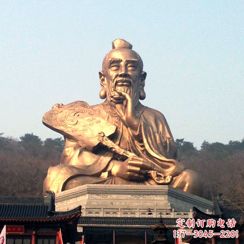 运城真谛雕塑·老子铜雕像，传承中国文化