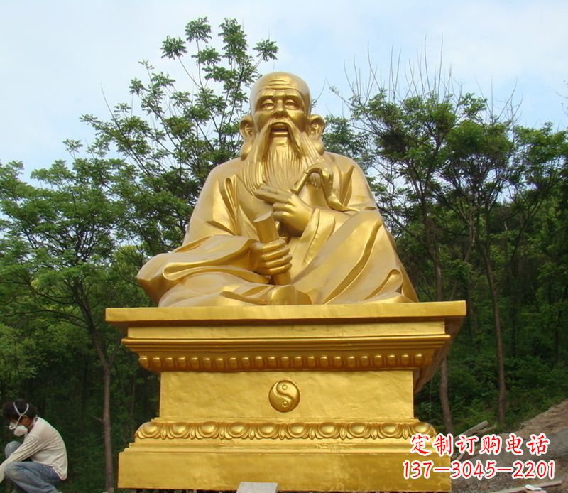 运城拥有传统文化精髓的老子铜雕