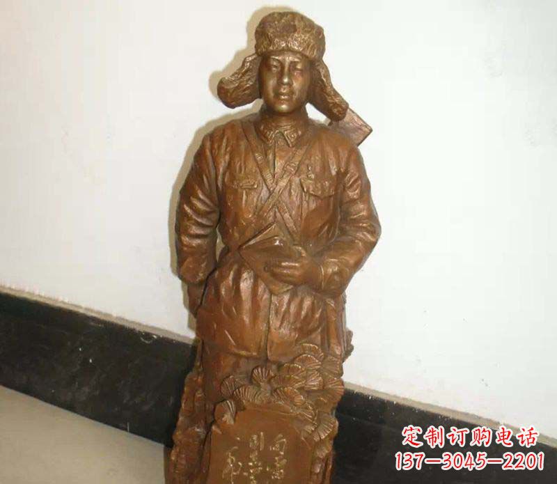 运城纪念雷锋的精美铜雕