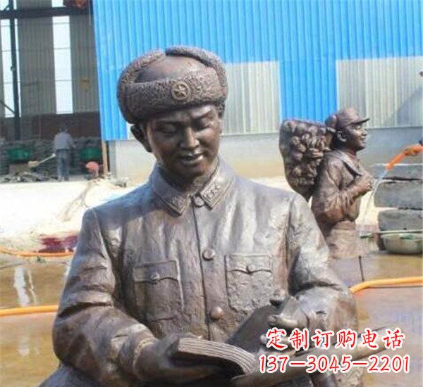运城中领雕塑:雷锋名人铜雕
