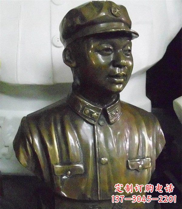 运城雷锋胸像校园玻璃钢雕塑