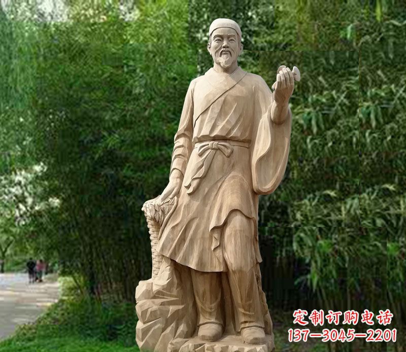 运城精美雕塑——李时珍大理石雕塑