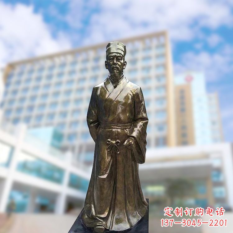 运城李时珍仿铜雕塑-李时珍雕像