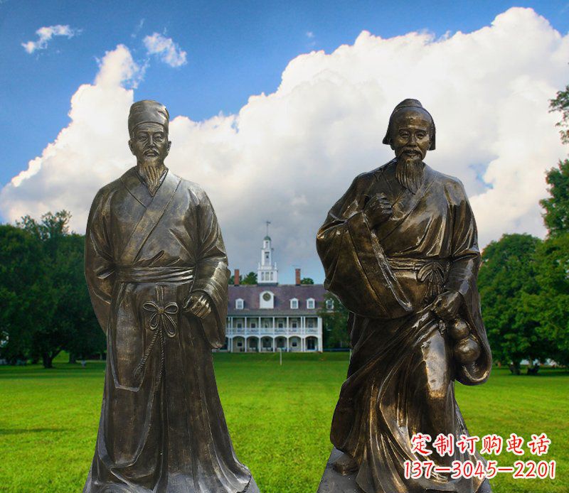运城传承古代名人——华佗雕塑