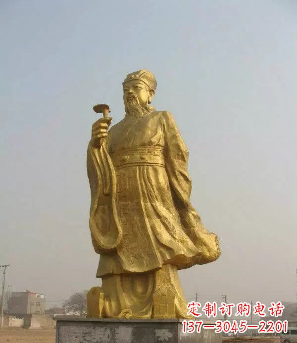 运城精美绝伦的李时珍铜雕