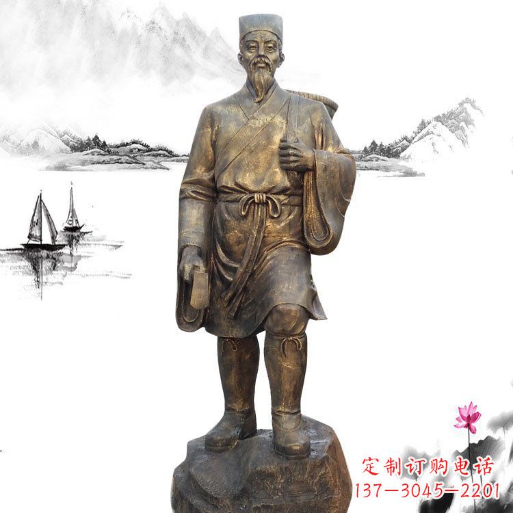 运城精美李时珍雕塑,为您的生活增添更多艺术色彩