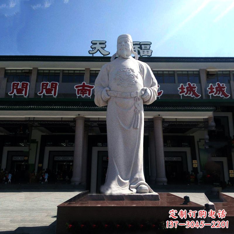 运城喜迎百年李世民白玉雕像
