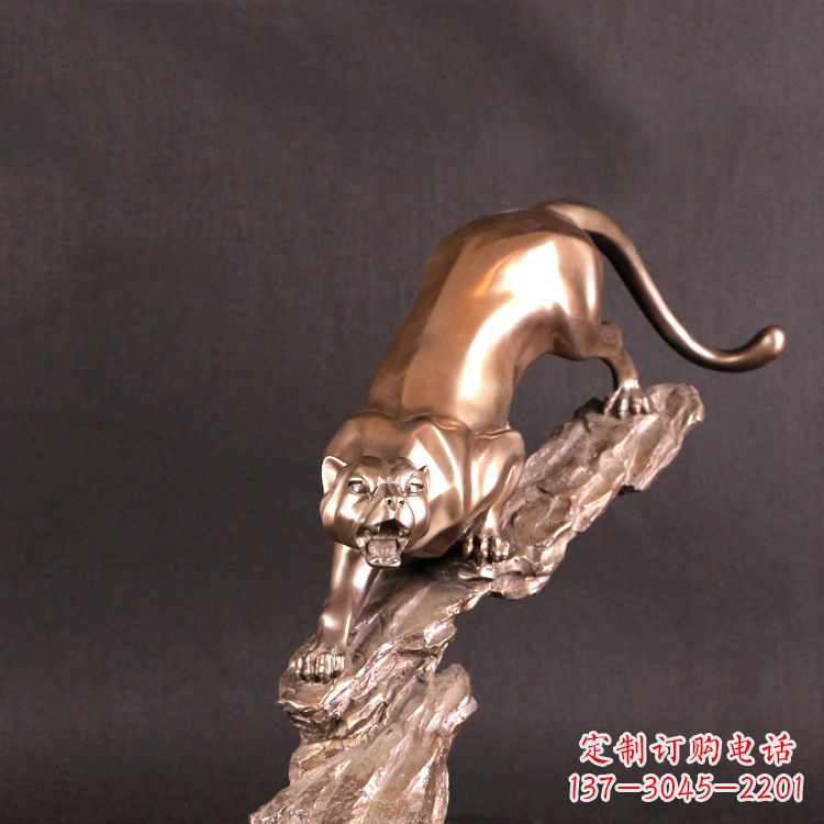 运城猎豹玻璃钢雕塑——高级定制精美雕塑
