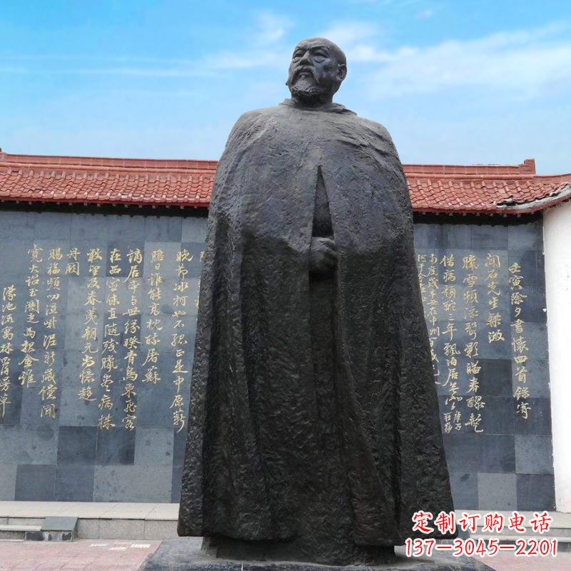 运城精美手工雕刻林则徐铜雕像