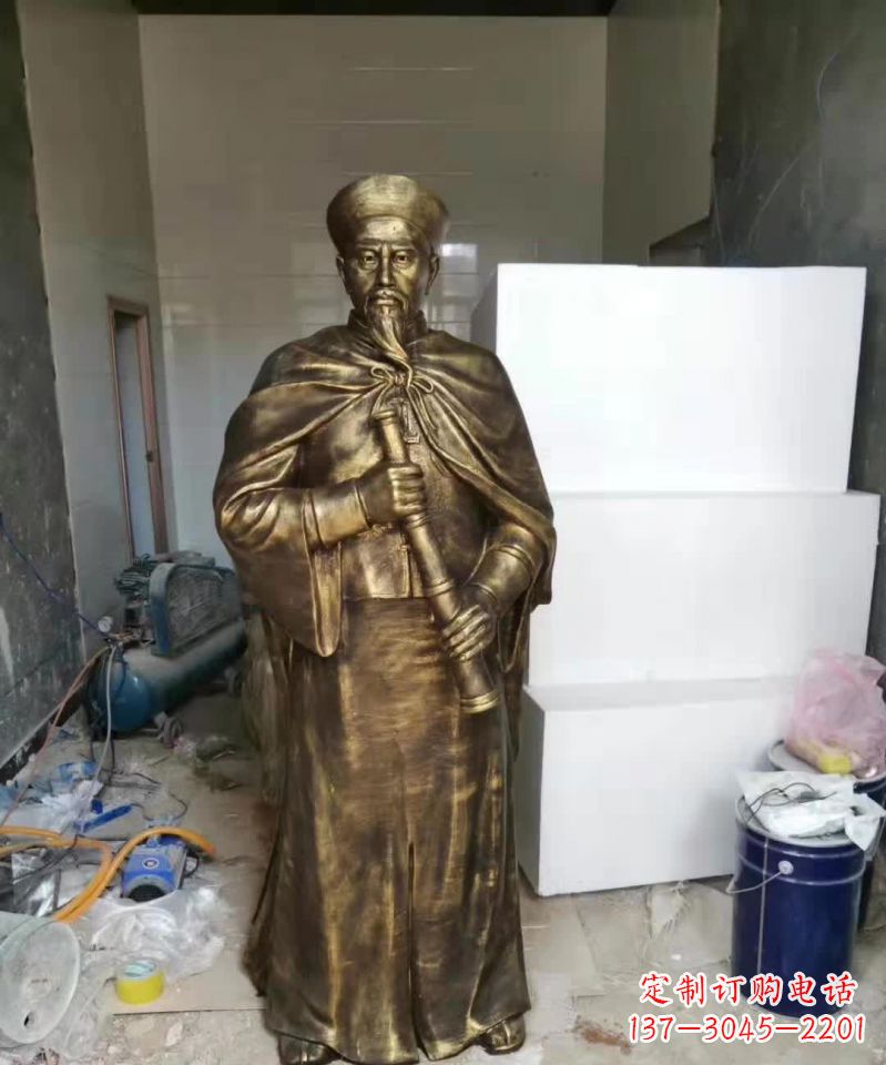运城荣耀中国历史人物——林则徐铜雕