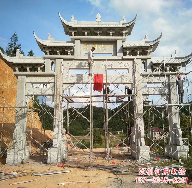 运城临高石雕牌坊公园,让您找到最好的牌坊雕塑
