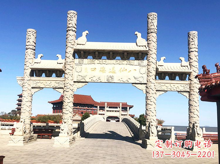 运城临夏石雕牌坊—打造国风精美雕塑