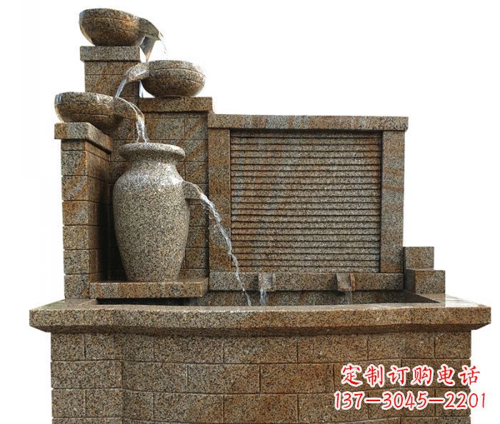 运城中领雕塑专业定制水槽庭院石雕摆件,它们是…