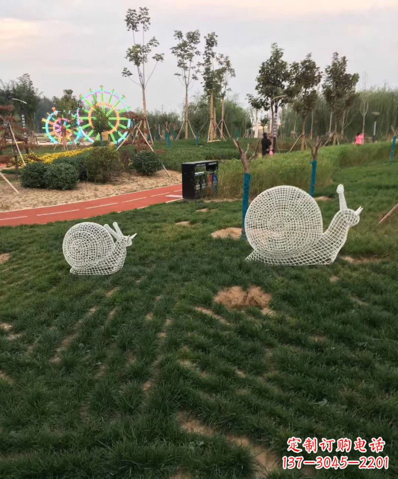 运城镂空不锈钢蜗牛雕塑