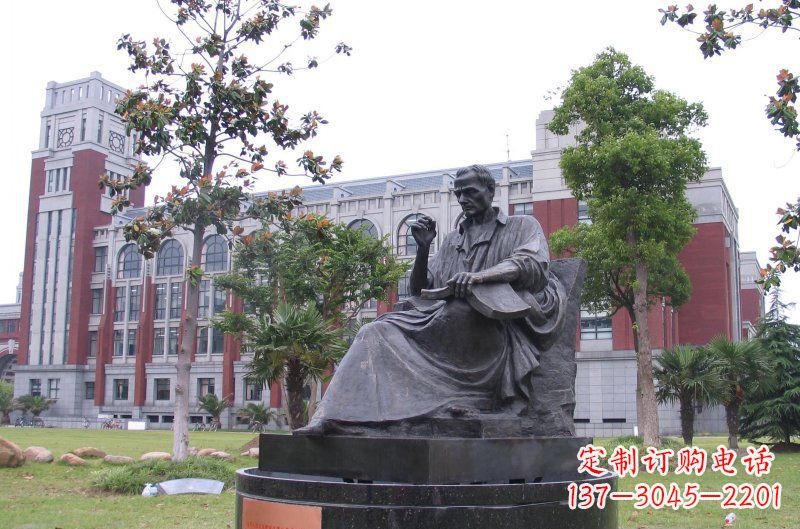 运城卢梭西方名人铜雕由中领雕塑定制,是一款完…