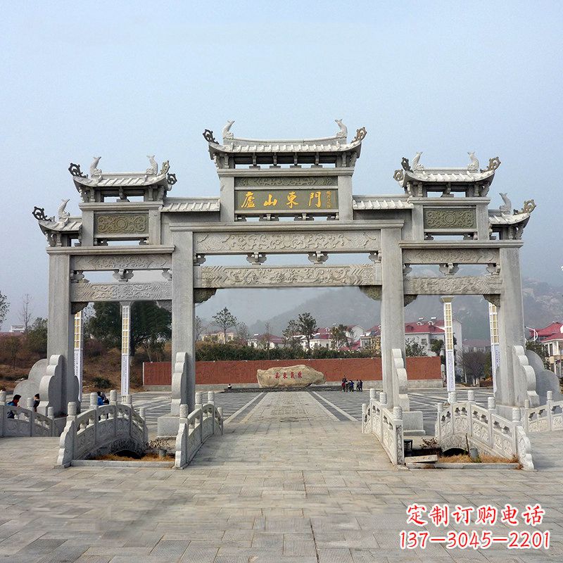 运城庐山大门石牌坊雕塑特色产品介绍