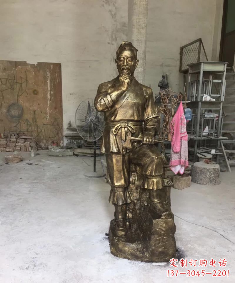 运城精美鲁班古代人物雕塑