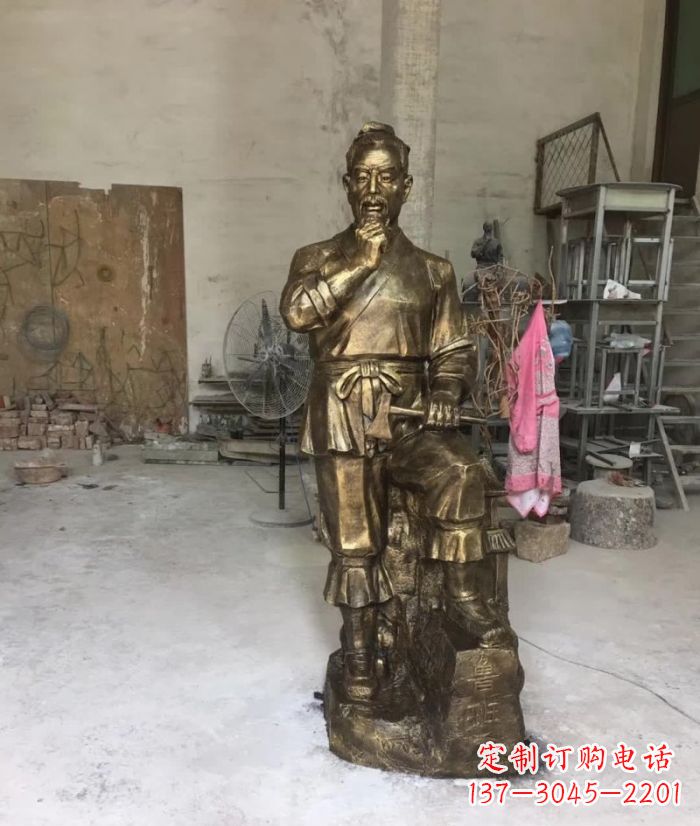 运城鲁班传世经典——铜雕塑