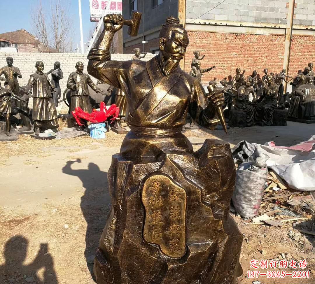 运城珍贵的鲁班雕塑,永载史册