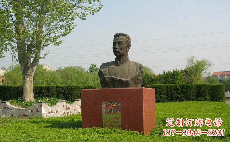 运城鲁迅胸像近代名人铜雕,荟萃中国精神精髓