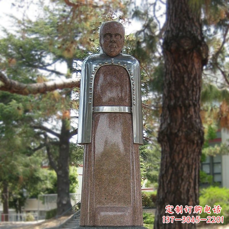 运城纪念伟大的名人:路易斯·巴斯德抽象雕像