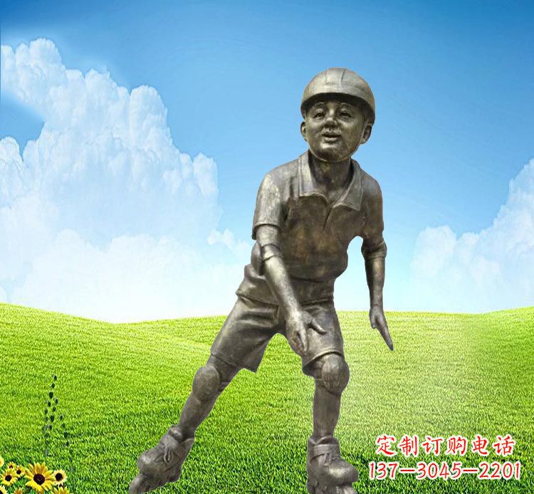 运城领雕塑:儿童公园里的铜雕精灵