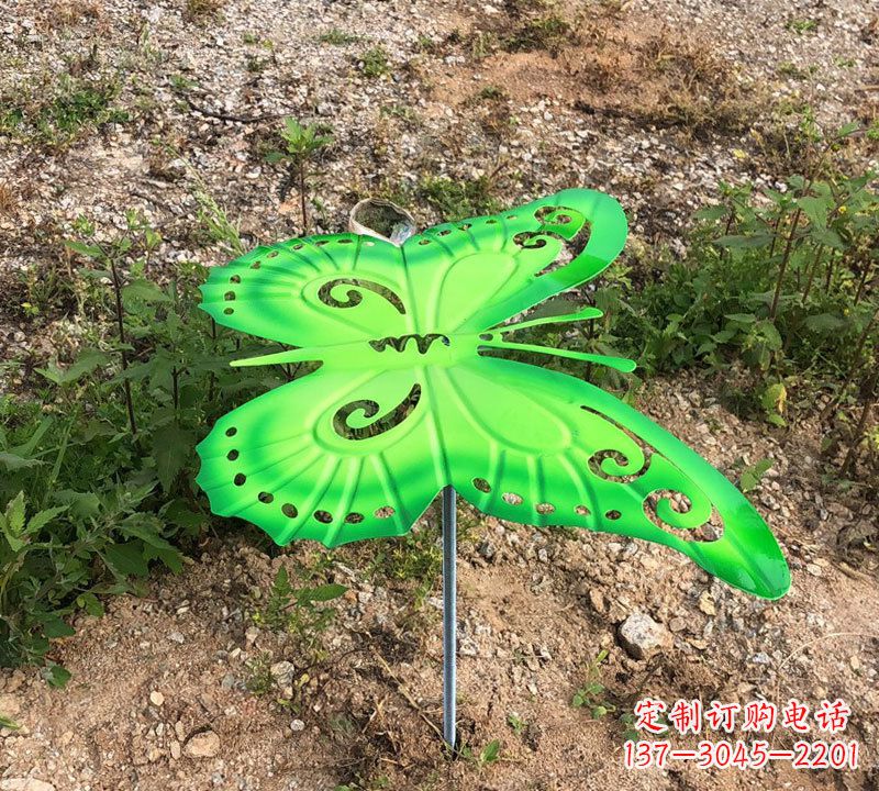 运城绿色不锈钢蝴蝶雕塑