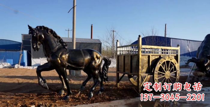 运城华丽复古,名车贵族,精美马车雕塑