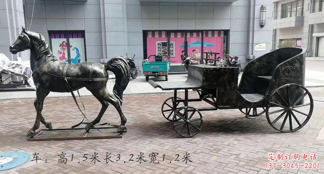 运城古典马车雕塑,精致传承礼仪之魂