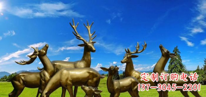 运城静谧之美,梅花鹿铜雕装点你的家