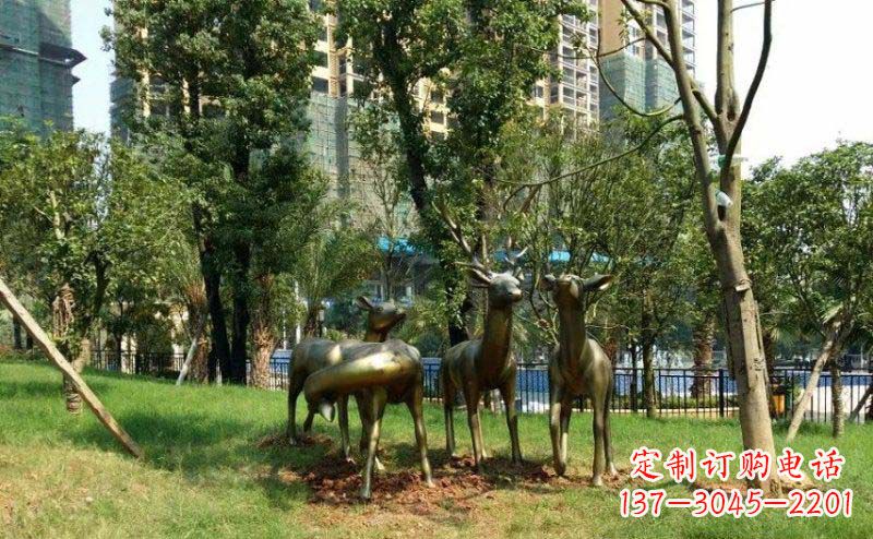 运城青铜雕刻的梅花鹿,给您的生活带来另一种美感