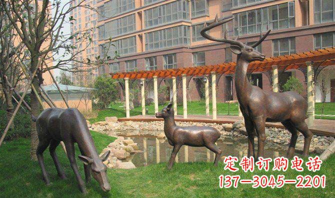 运城梅花鹿雕塑,永葆大自然的美丽