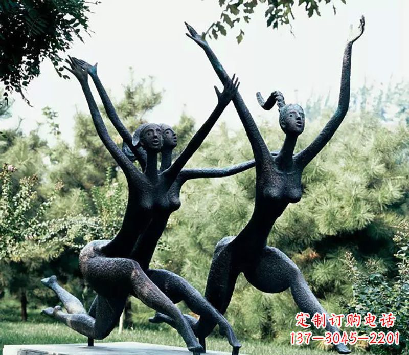 运城精美美女铜雕——绽放出精灵般的美丽
