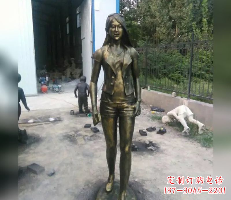 运城深入人心的美女铜雕