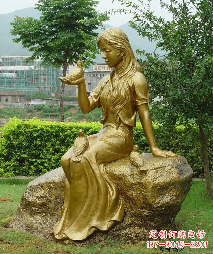 运城答案;展现浪漫的爱情:鸽子雕塑