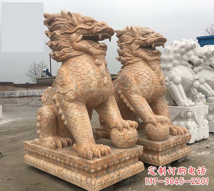 运城麒麟石雕,雕刻精美,让您眼前一亮