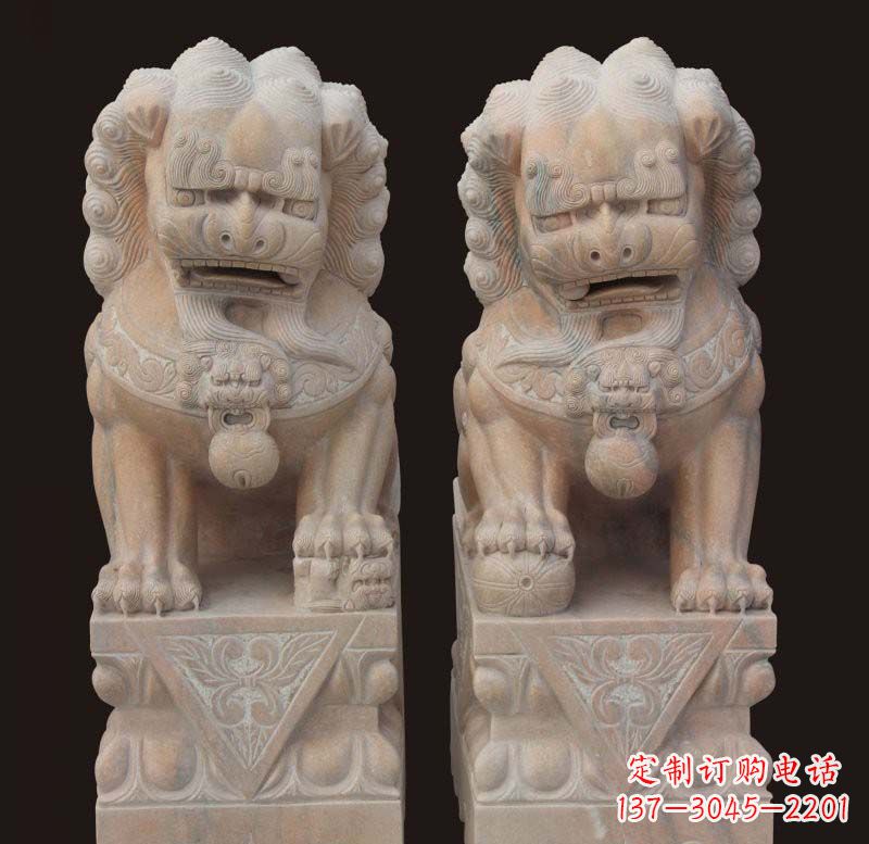 运城传统石狮子雕塑,精美绝伦