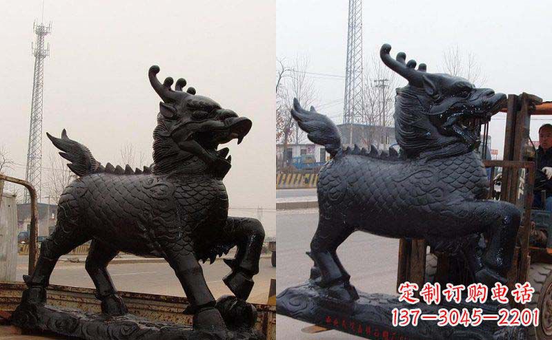 运城艺术精灵---麒麟神兽铜雕