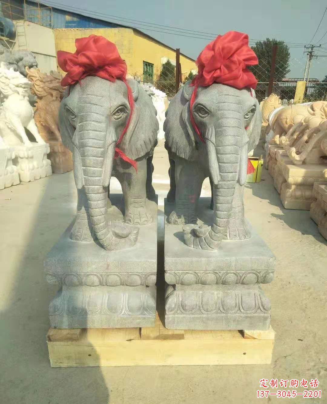 运城中国古典风格大象雕塑