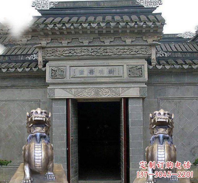 运城领雕塑定制的貔貅雕塑,展现祥和福禄