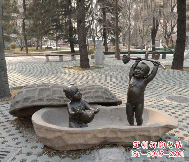 运城中领雕塑:拿莲蓬和石榴,让铜雕流传爱的美好