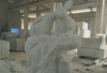 运城精美的中国古典生肖兔雕塑