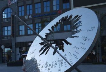 运城传统与现代完美结合的户外日晷雕塑
