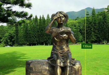 运城精美的女孩铜雕塑，展现活力与青春