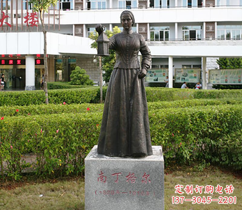 运城静谧中的南丁格尔铜雕