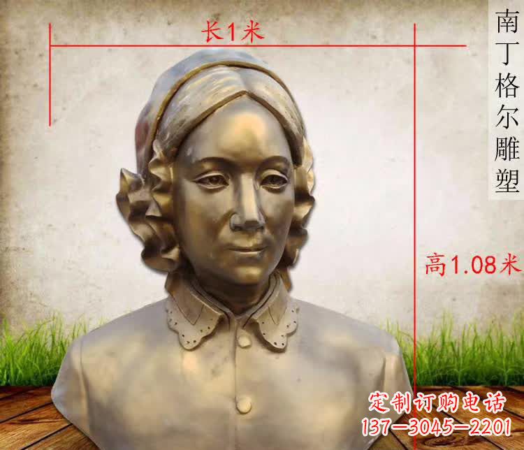 运城精雕细琢,南丁格尔胸像铜雕塑