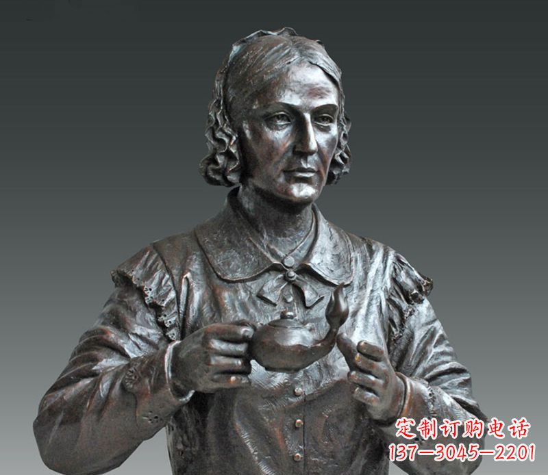 运城南丁格尔铜雕,尊贵雕塑定制