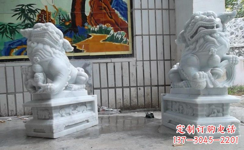 运城外观优雅的狮子石雕