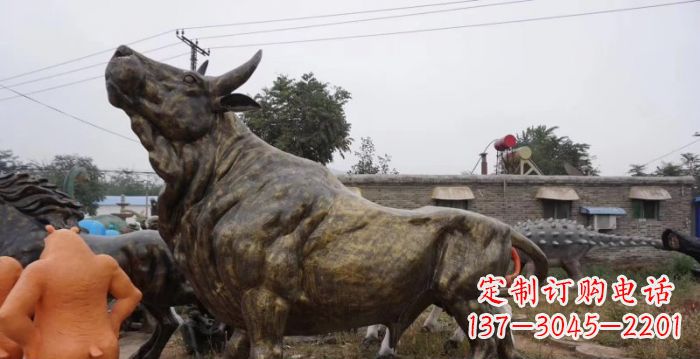 运城令人惊叹的牛铜雕塑